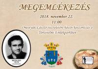 Megemlékezés Onestyák Lászlóra